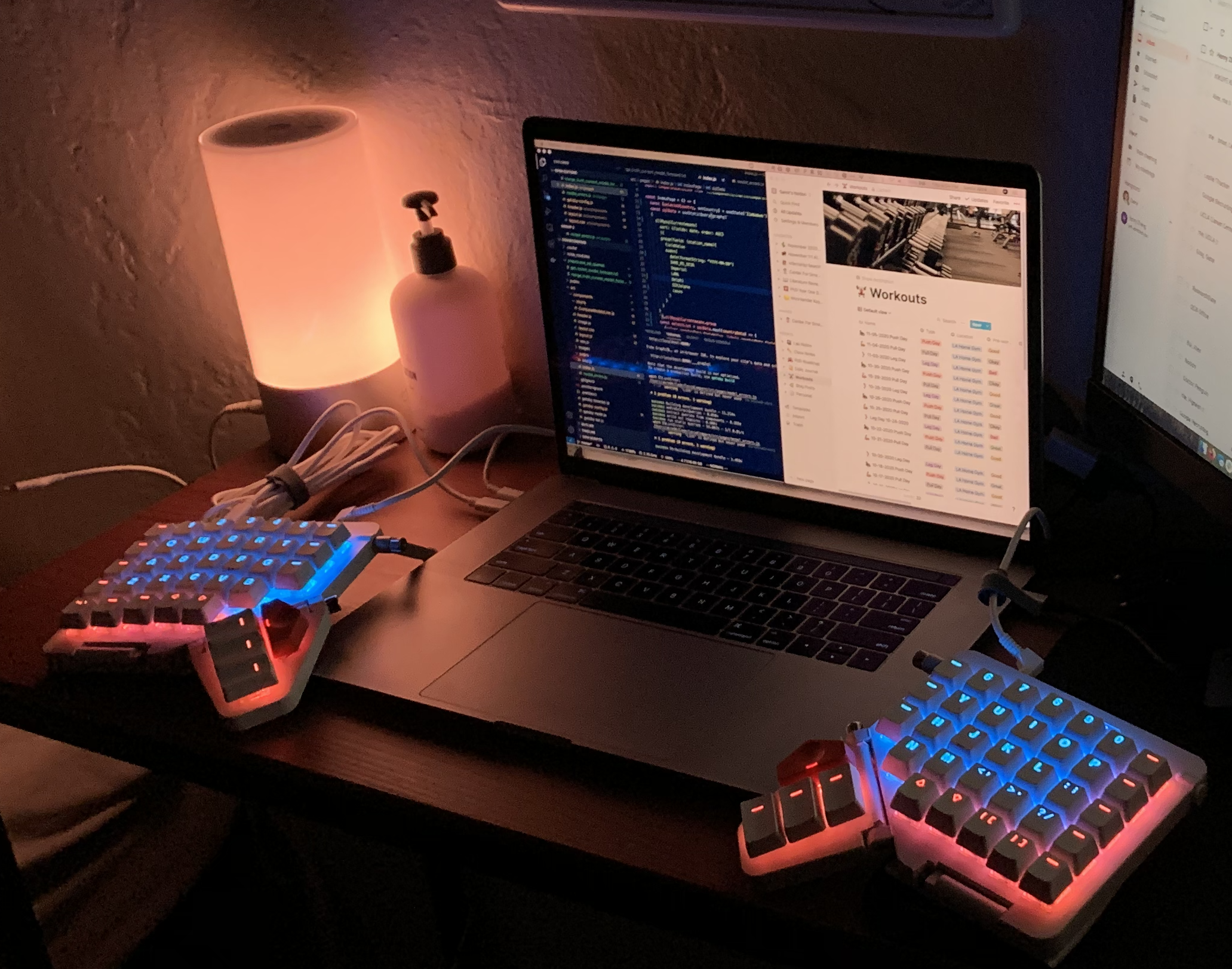 split keyboard laptop